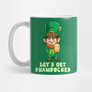 Let's Get Shamrocked Funny Shirt - Drinking Team Clover Tee Mug